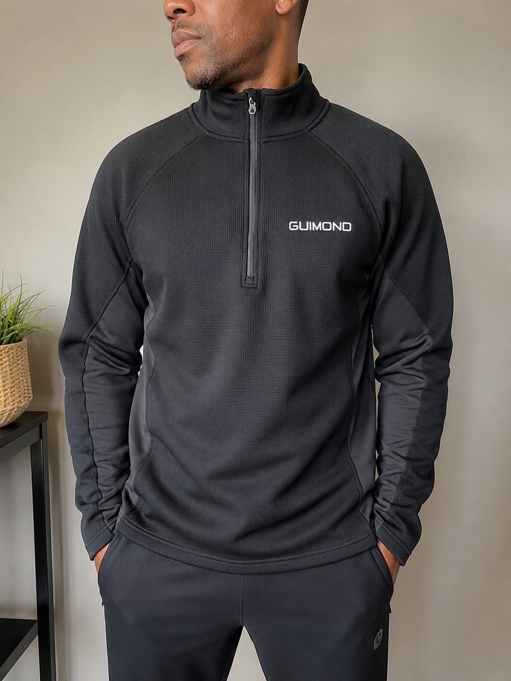 Spyder Men’s Guimond 1/4 Zip Performance Pullover Black Size Medium